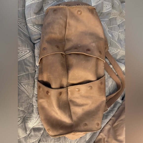 Brown Leather Tote Bag-Hammit - Picture 3 of 3